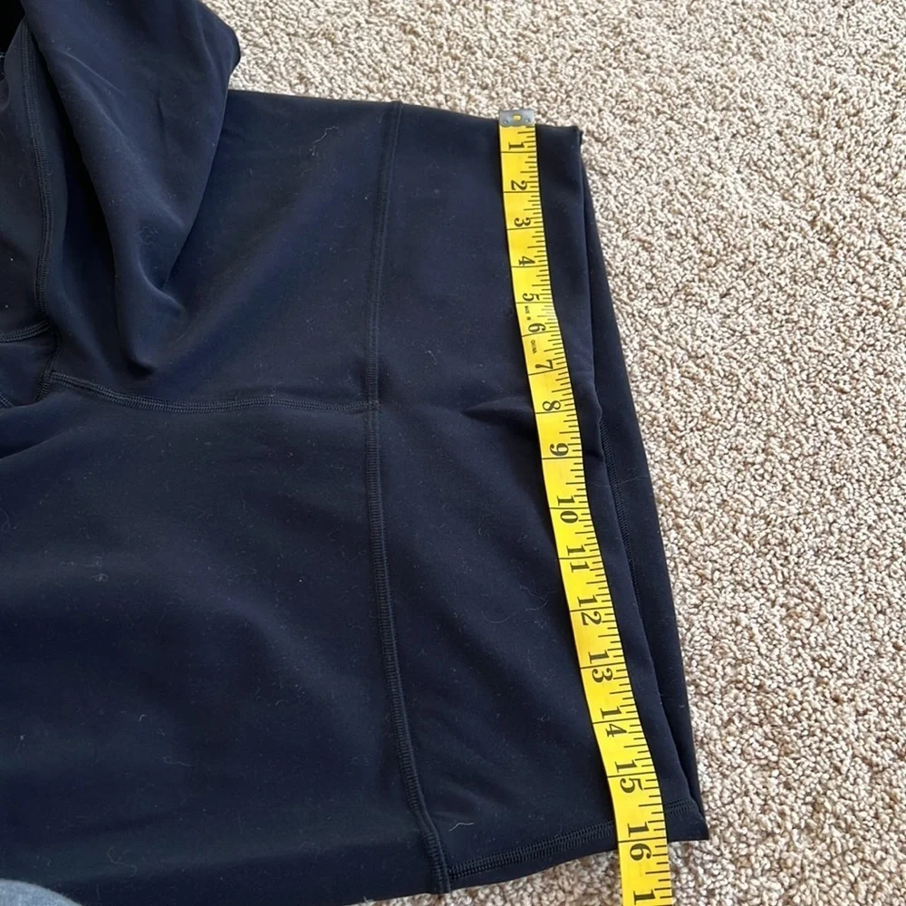 Lululemon Athletica SZ 14, black /grey leggings .